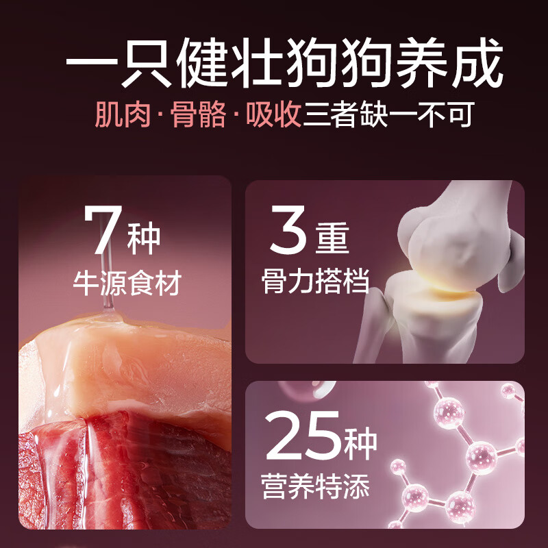 网易严选犬粮全价冻干三拼狗粮成幼犬小型中大型犬通用牛肉盛宴金毛 20kg