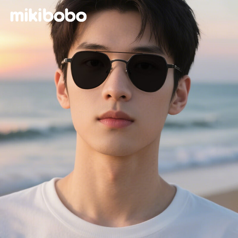 米奇啵啵飞行员太阳镜 高清偏光墨镜  眼镜 出行防强光男女 偏光太阳镜 飞行员太阳镜