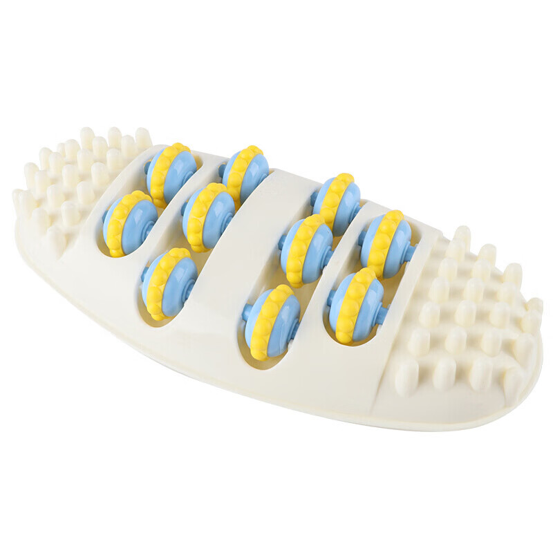 【优选好物】脚底按摩器足底家用刺激揉捏足部按摩脚步穴位脚心指 乳白色（1个装） 28.5x13.5x5(cm)