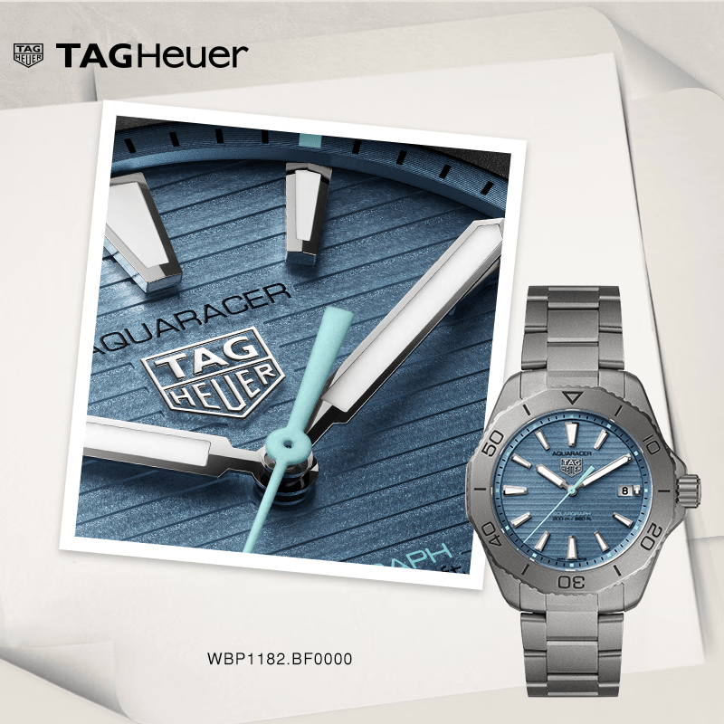 泰格豪雅【新品】TAG Heuer泰格豪雅竞潜系列太阳能钛金属潜水手表 WBP1182.BF0000