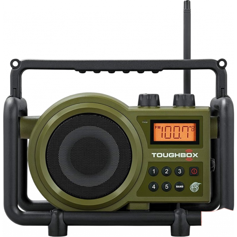 山進(jìn)（SANGEAN） TB-100 便攜式超堅固型AM/FM收音機防雨防塵防震 符合JIS4標準 綠色TB-100 調幅/調頻 戶(hù)外數字調諧器
