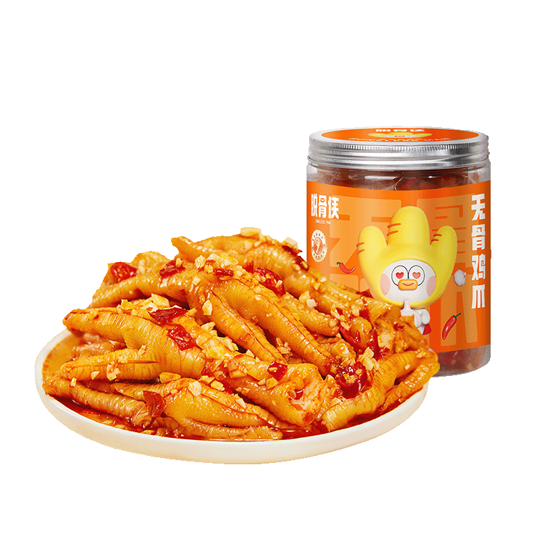 脱骨侠无骨鸡爪330g蒜香柠檬去骨凤爪肉零食鸡脚筋酸辣虎皮佤味源头直发