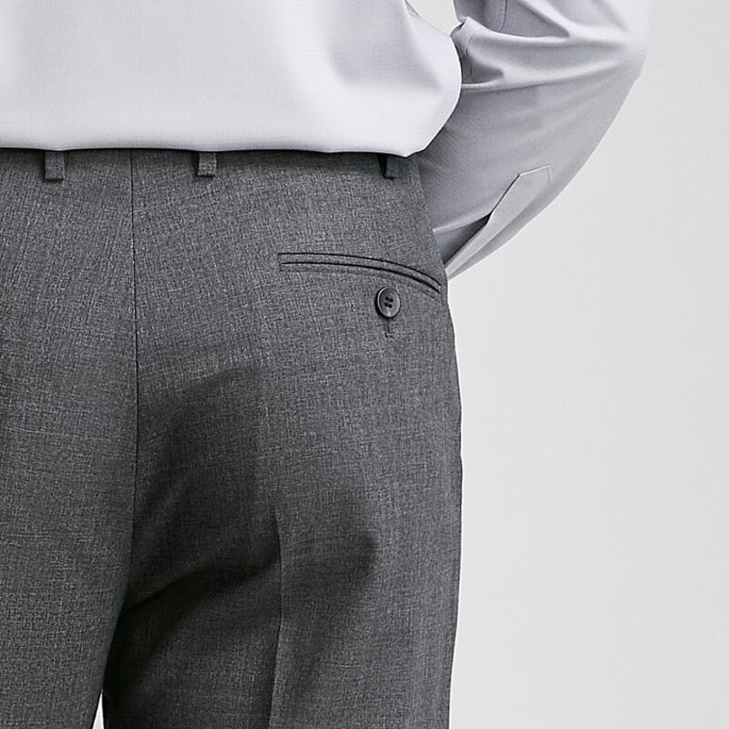 雅戈尔（YOUNGOR）【商场同款】西服男士春夏套西YOTN222707CIY裤子 深灰 180B 180/92A