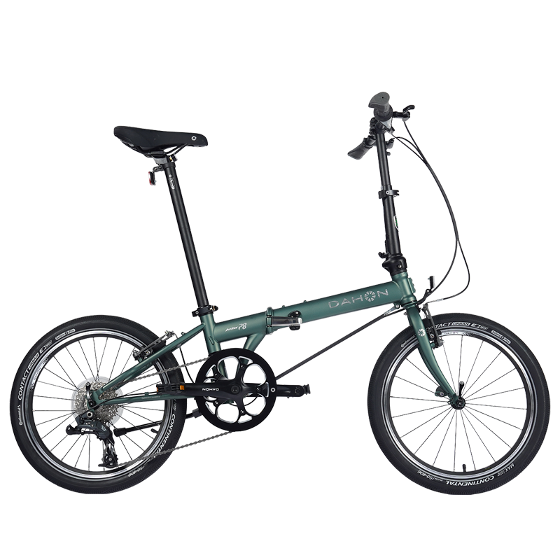 大行（DAHON）折疊自行車20英寸8級變速經(jīng)典P8單車KBC083  消光灰綠【JD定制】