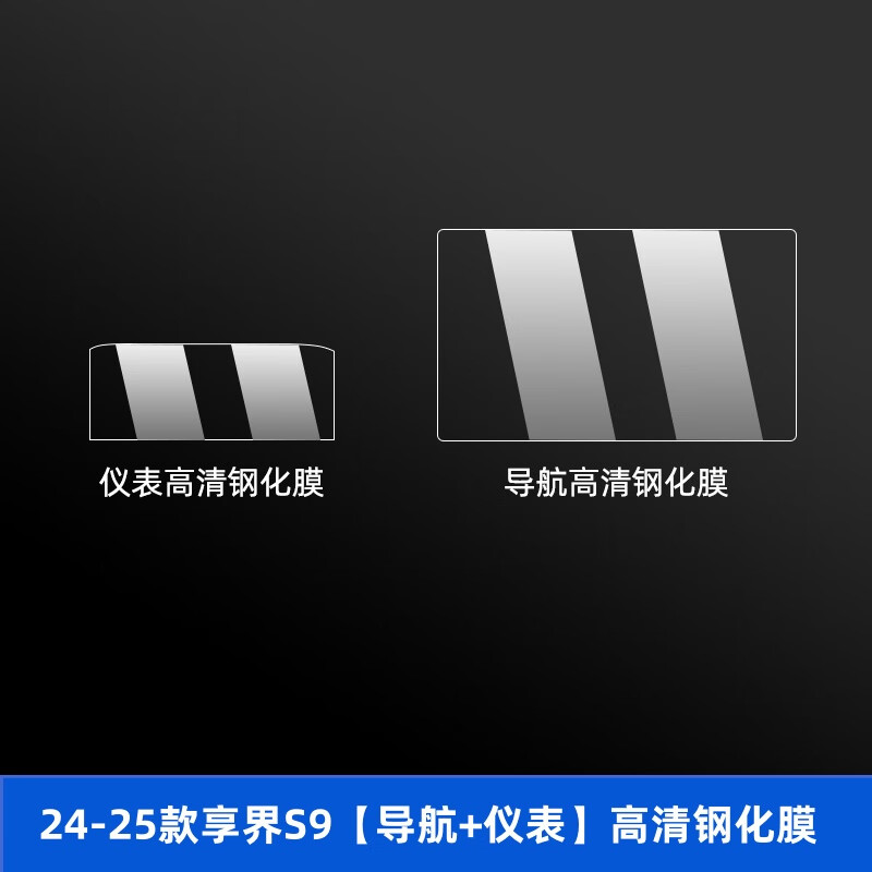 澤諾凡適用25款華為享界S9內(nèi)飾屏幕保護(hù)鋼化膜導(dǎo)航貼膜汽車內(nèi)飾裝飾配件 24-25款款享界S9【導(dǎo)航+儀表】高清鋼化膜