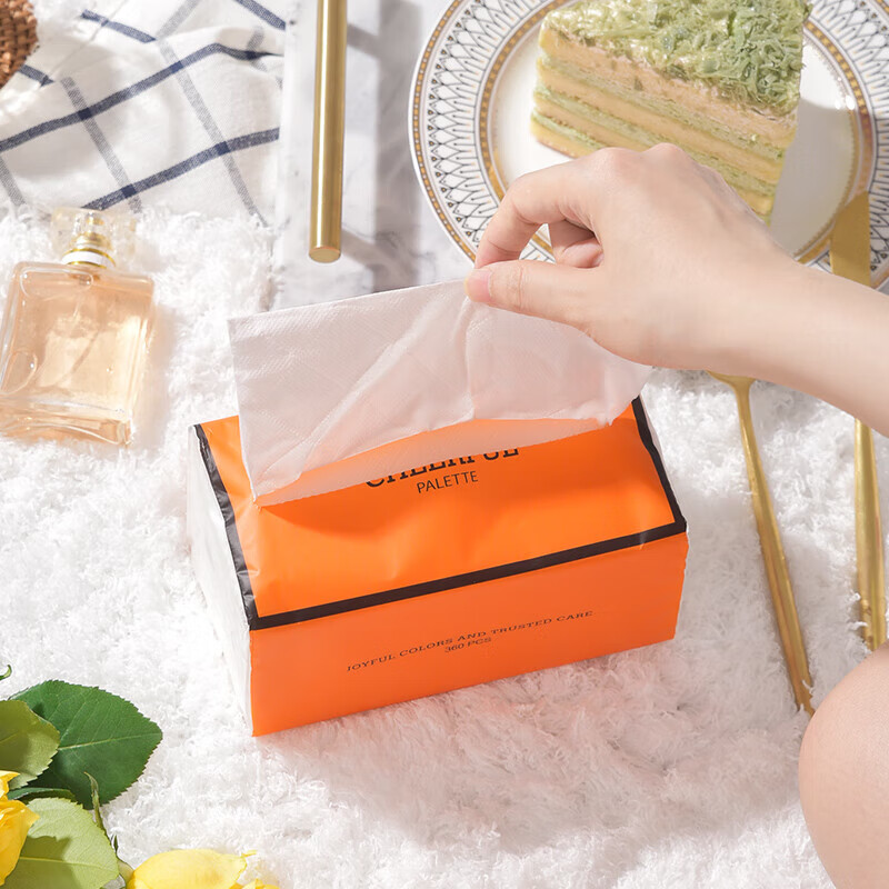 植护悦色橙抽纸4层360张*6大包体验装餐巾纸抽婴儿面巾擦手用纸