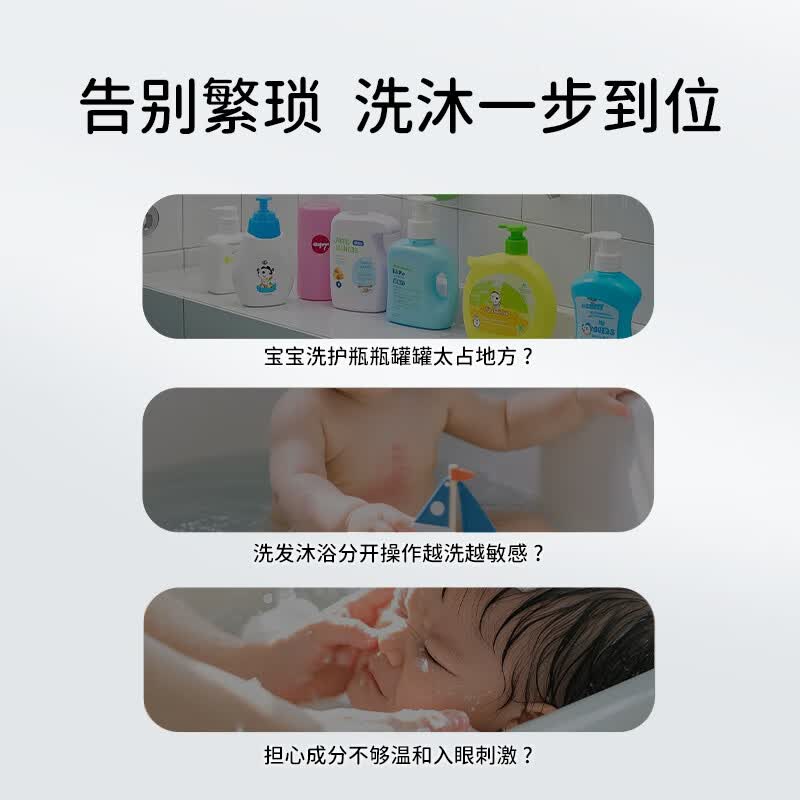 小龙虎婴童洗发沐浴露二合一舒缓保湿宝宝洗护 洗发沐浴二合一250ml
