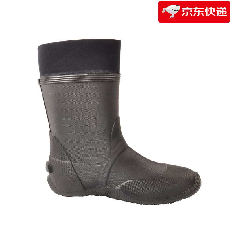 泳速（Yon sub）【新款】潛水靴洗車(chē)高筒橡膠硫化5mm干式潛水服定制防水鞋干衣鞋 全包 39