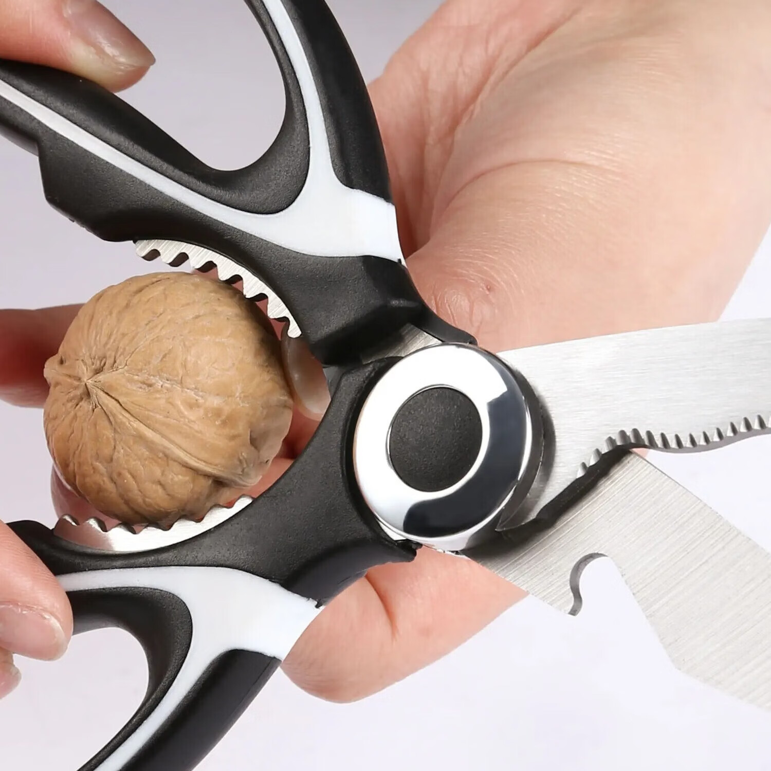 【精选直发】多功能厨房剪刀家用杀鱼专用剪鸡骨烤肉特大号不锈钢 红色剪刀