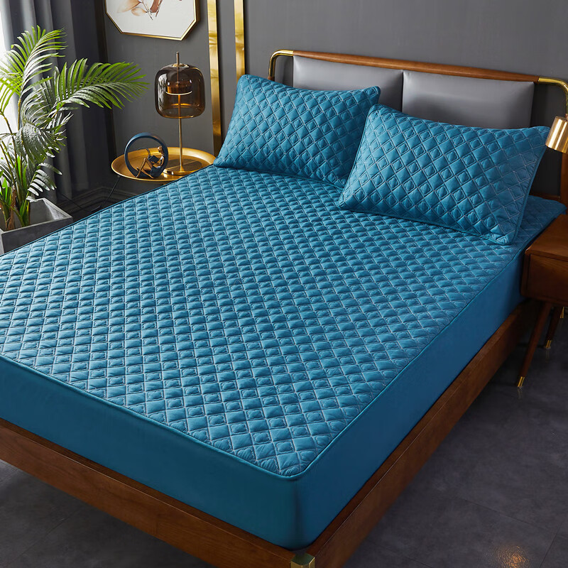 创京懿选加厚床笠床褥子床笠单件夹棉加厚席梦思床垫保护套磨毛床罩包