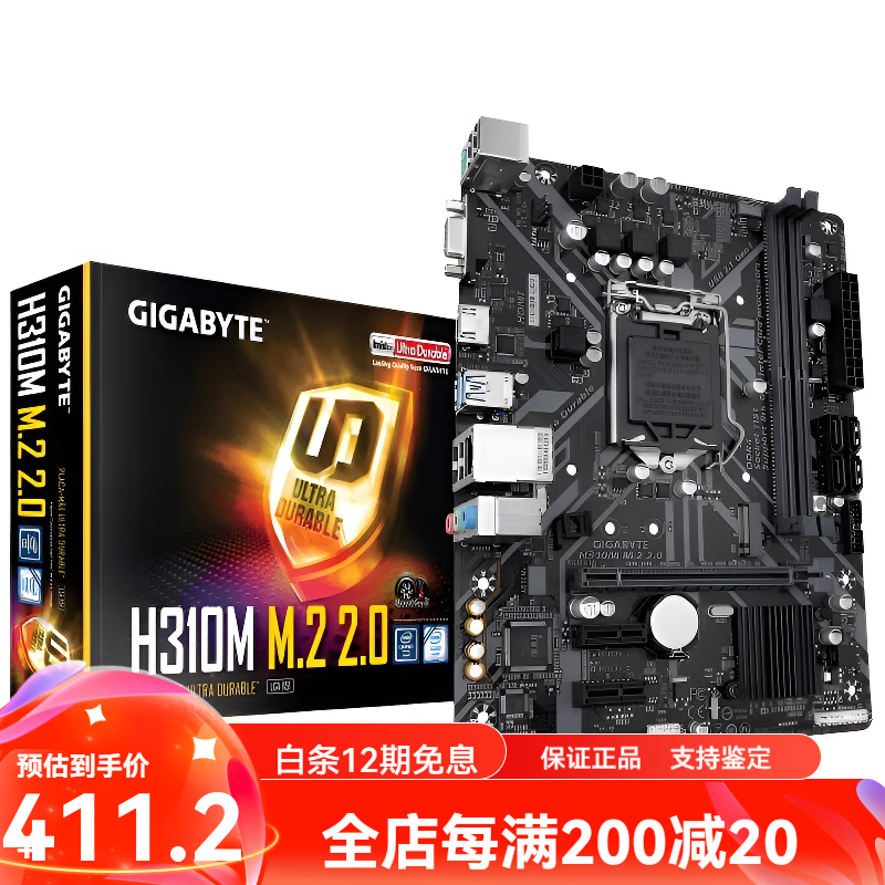 技嘉（GIGABYTE）库存盒装Gigabyte/技嘉H310M M.2 HDMI DS2 2.0 H310M S2P DS2V 技嘉H310M_M.2_2.0
