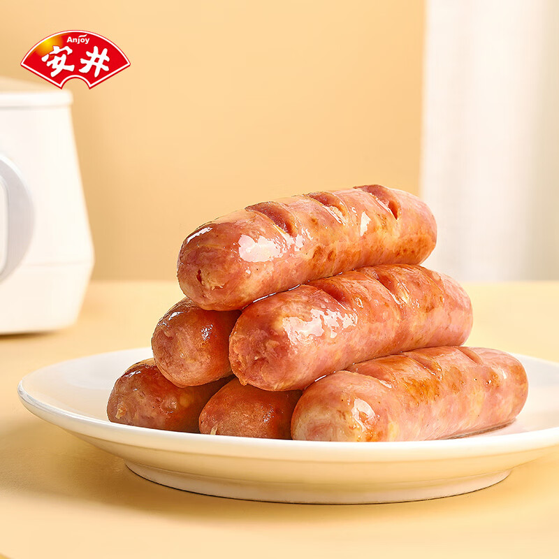 安井 火山石烤肠原味 台湾热狗肠 辣条味 猪肉肠 空气炸锅食材烤肉肠