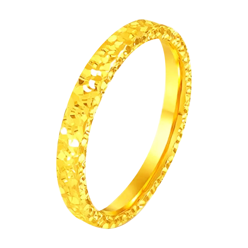 中國(guó)黃金（CHINA GOLD）18K金碎碎冰戒指女2025新款百搭簡(jiǎn)情人生日禮物中秋節(jié)禮物送女友 【送女友】18K碎碎冰戒指 約0.25g【12號(hào)】