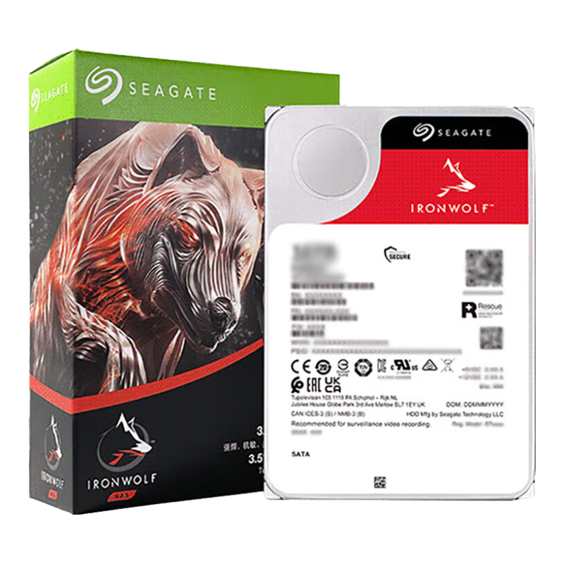 希捷（SEAGATE）NAS硬盤(pán) 酷狼PRO 新NT系列 網(wǎng)絡(luò )存儲硬盤(pán) CMR垂直磁記錄垂直硬盤(pán)機械硬盤(pán) 24TB 【ST24000NT002】