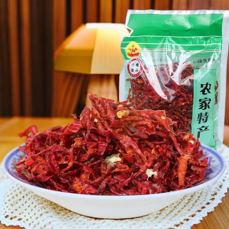 江西婺源农家自种辣椒晒干辣椒壳 婺源农家辣椒壳