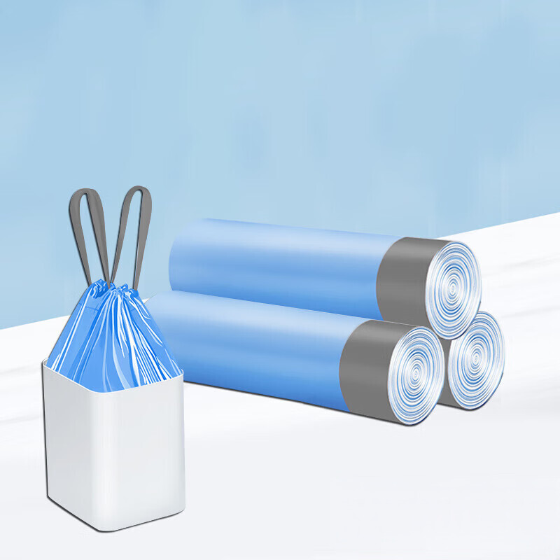 【工厂直供】全新料加大加厚家用手提不脏手点断式垃圾袋 45*50cm【4卷60只】颜色随机发 45*50cm