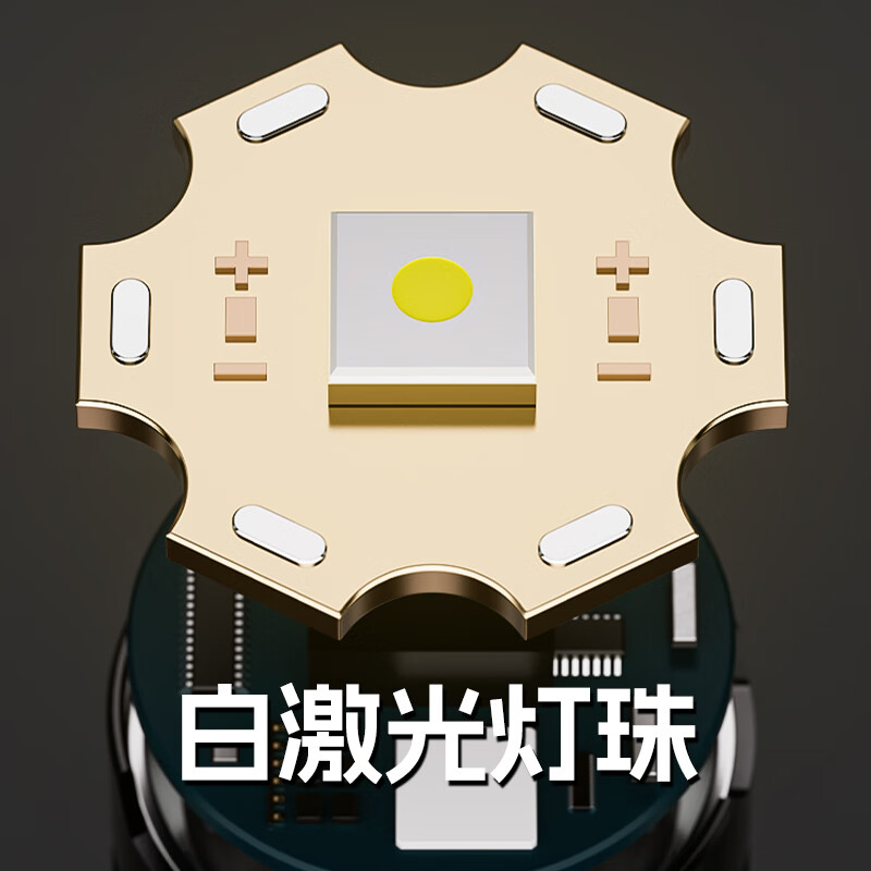 FSL佛山照明强光手电筒变焦超亮远射长续航野外生存户外骑行家专用灯 进阶款25W-伸缩变焦-省电续航6H