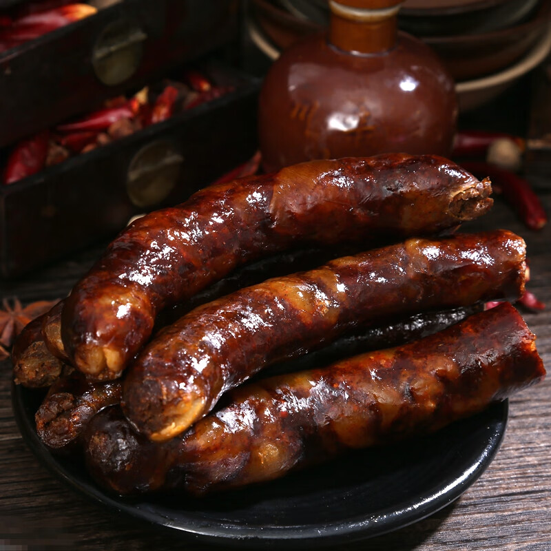 黑胡椒牛肉香肠 麻辣多口味纯肉灌制私房配方 四川特产火腿腌 260克
