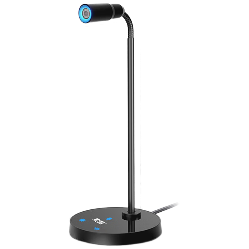 索愛（soaiy）MK17 USB電腦麥克風(fēng)電容麥電腦臺(tái)式視頻會(huì)議網(wǎng)課游戲有線話筒游戲語音直播外置收錄音黑