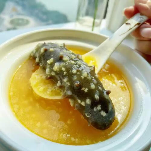 琉璃海正宗金汤海参小米粥即食海参海参新鲜加热美味营养速食早餐 金碗装10碗*251g/碗
