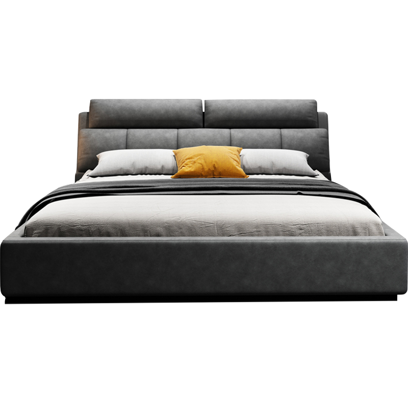 皇家公馆 床免洗科技布床主卧布艺床现代简约双人婚床轻奢床小户型2021新款 纳米科技布床(单床) 1500mm*2000mm(豪华加厚框架结构)