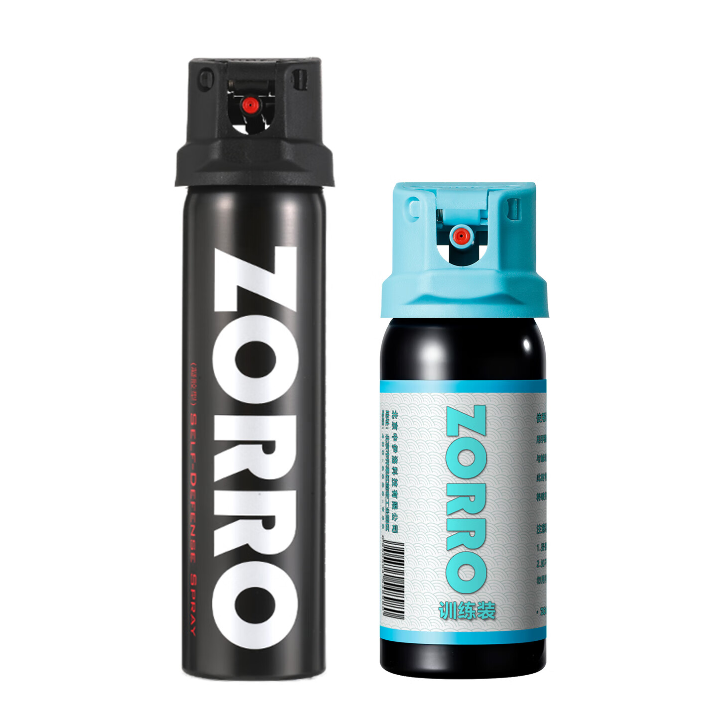 佐罗（ZORRO）骑士黑训练套装 防卫器剂防身防狼防卫剂 防狼神器房车用品