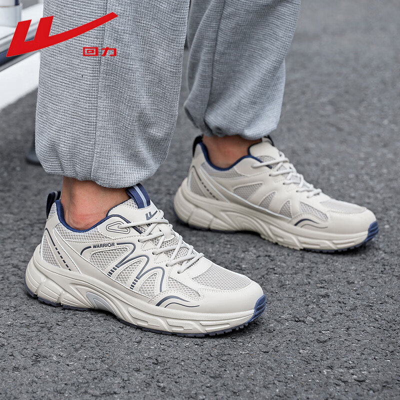 回力（Warrior）运动鞋男网面健步鞋老爹鞋男鞋百搭运动鞋 WXY(ZA)-5035 灰蓝 43
