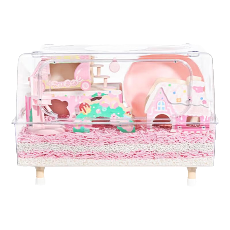 carno卡諾62基小電視倉鼠籠超大別墅觀景籠金絲熊用品 小電視pro小甜甜經(jīng)典套餐