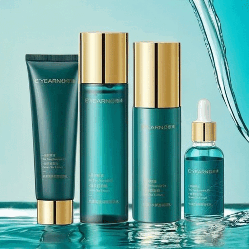 依漾(E'YEARN)菁华水乳装补水保湿修护祛痘舒缓护肤品面部女士 爽肤水+乳液