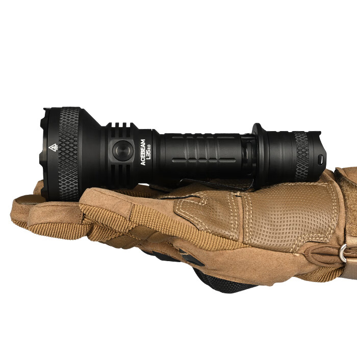 ACEBEAM L35 2.0战术手电筒强光户外防水大容量超亮家用长续航巡逻登山 经典版-黑色-XHP70.3HI-TIR透镜远泛兼顾 脚下不黑