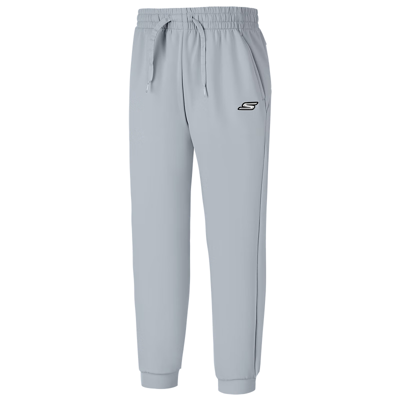 Skechers斯凯奇秋季新款儿童舒适针织长裤男女童百搭休闲运动裤子P325B012 雨淞色/002A 120