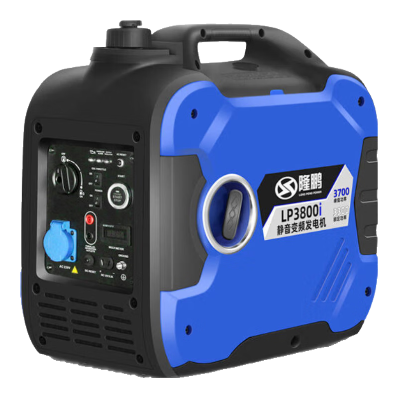 隆鵬3.7kw靜音手提式汽油發(fā)電機(jī)擺攤220v小型家用戶外變頻大功率 【5800W】靜音遙控（帶拉桿輪子）