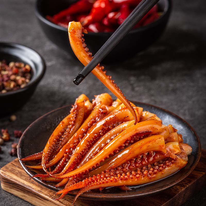 里奈の零食香辣鐵板魷魚須燒烤味海味即食食品網(wǎng)紅休閑零食 純魷魚混合味50包