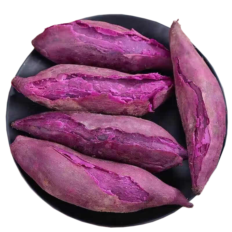 京鲜生 湖北紫罗兰紫薯 3斤单果约100g+ 新鲜蔬菜粗粮  源头直发