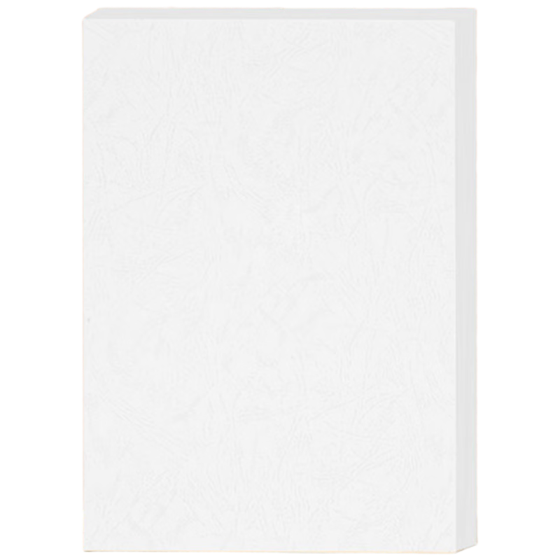 豪艺（HOOYE）A4封面纸 凹凸皮纹纸 压纹纸手工卡纸 云彩纸 彩色硬卡纸 标书封面装订硬厚封皮纸 100张/包 白色