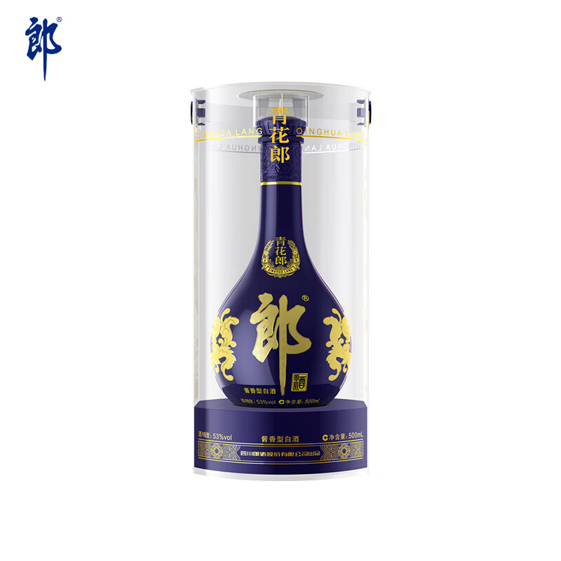 郎酒 青花郎 53度酱香型白酒 收藏送礼 新老包装随机发货 53%vol 500mL 1瓶 【单瓶装】