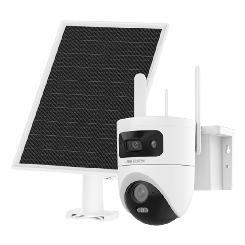 ?？低暎℉IKVISION）太陽(yáng)能攝像頭800萬(wàn)4G終身免流量免插電 360度無(wú)死角帶夜視無(wú)電無(wú)網(wǎng) 農村室外戶(hù)外監控器T4P