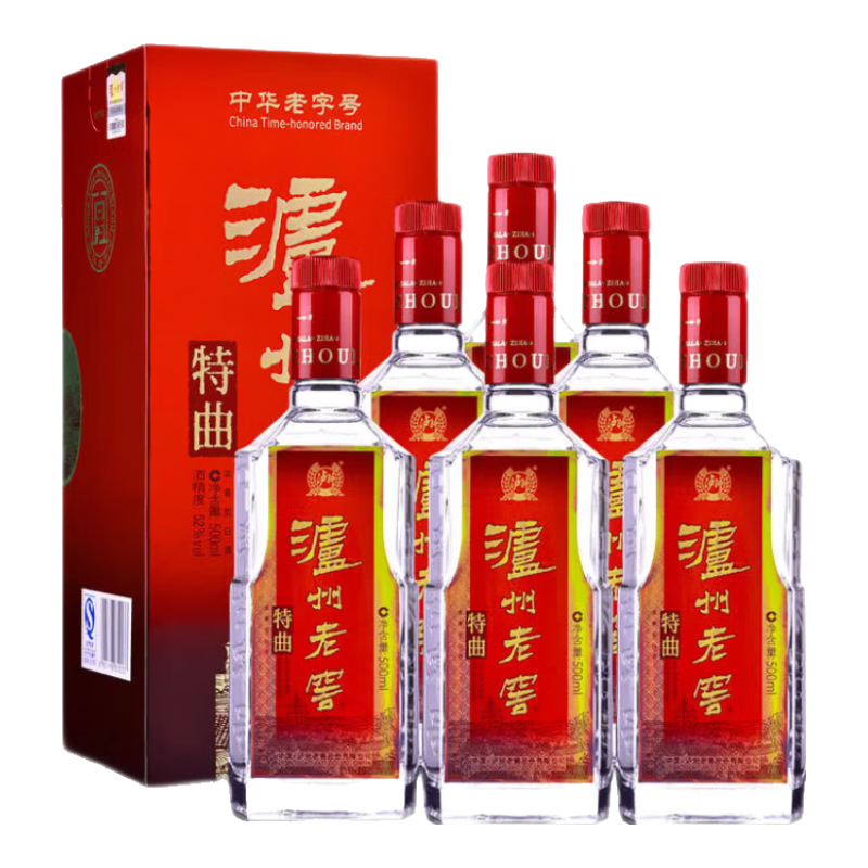 LUZHOULAOJIAO/�����Ͻ� ���� 52�� Ũ���� 500ml 6ƿ 1439.93Ԫ