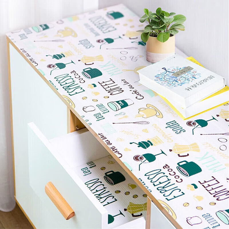 防水防潮抽屉垫纸柜垫纸防油防污衣柜垫纸抗菌一次性垫纸 【随机图案】 2卷