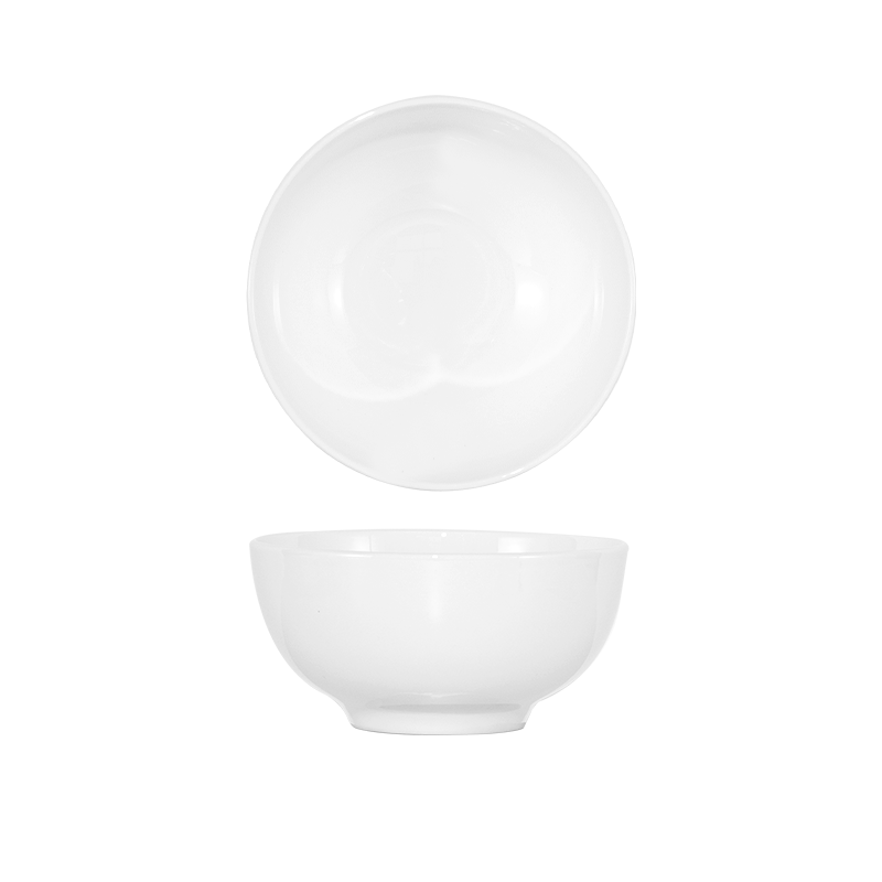 贝瑟斯碗家用汤碗纯白骨瓷碗骨瓷米饭高温烧制骨质碗可微波炉单个装饭碗