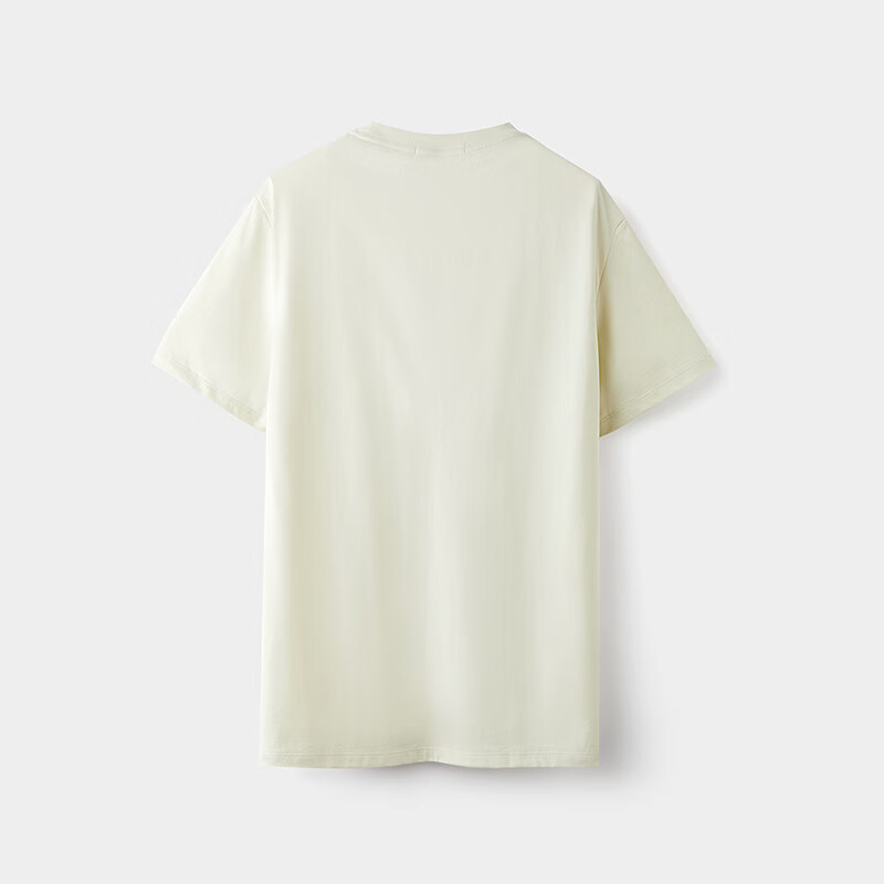 HLA海澜之家旗下黑鲸短袖T恤男25年圆领套头衫短t