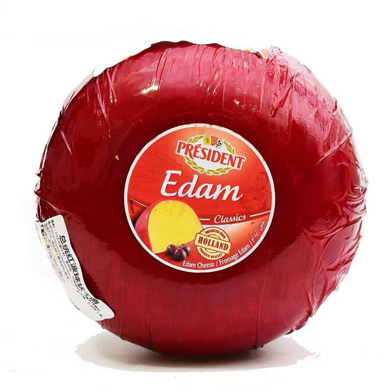 總統(tǒng)紅波奶酪約1.8kg紅波球伊頓干酪即食西餐配面包edamcheese 總統(tǒng)紅波奶酪1點8KG