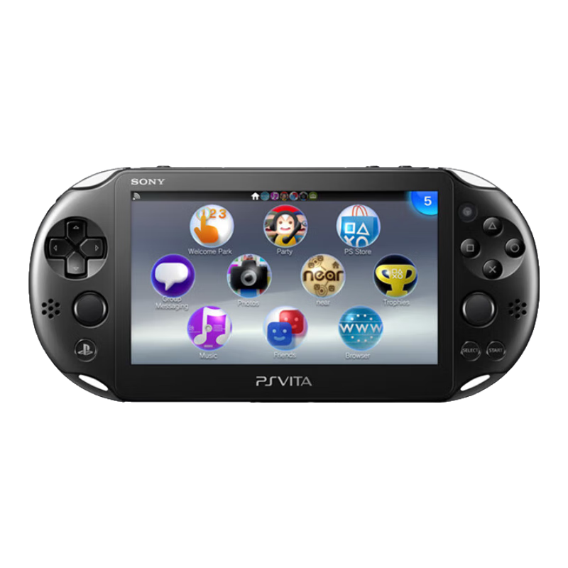 索尼（SONY）PSV2000游戲機(jī)原裝掌上掌機(jī)懷舊街機(jī)GBA游戲FC MD模擬器 經(jīng)典游戲在線下載 PSP升級(jí)款雙搖桿觸摸屏 磨砂黑 256G內(nèi)存卡