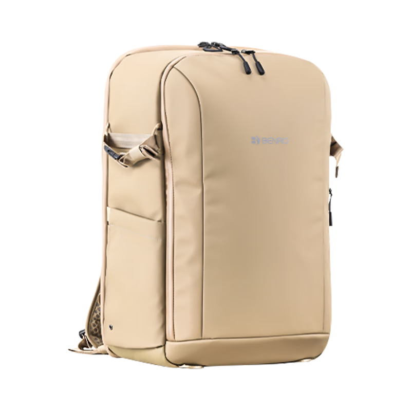 百諾（Benro）都市 CITY200雙肩專(zhuān)業(yè)全隔斷相機包筆記本電腦壓膠防潑耐磨微單反鏡頭大容量攝影包 卡其色