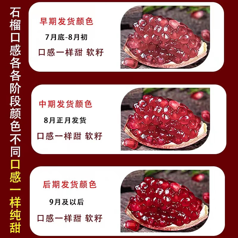 壹萌果蔬突尼斯石榴软籽【多地次日达】四川软籽石榴水果礼盒送礼 5斤老树果【单果500g+】净重4.5斤