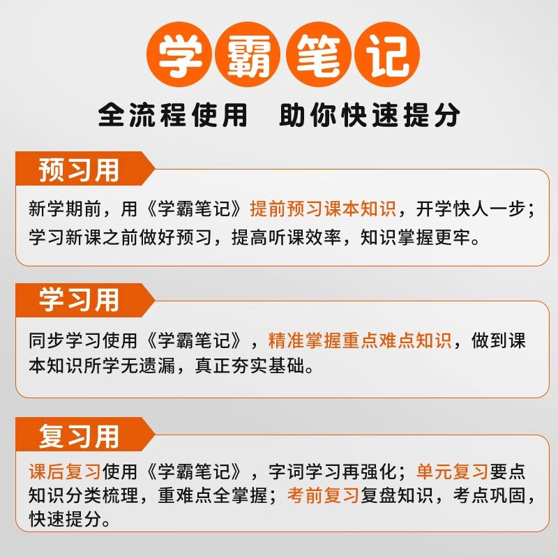 【年级科目自选】2025秋新版 黄冈学霸笔记 1-6年级上下册小学语文数学英语人教版外研版苏教北师版一年级二年级三年级四年级五年级六年级课本同步知识教材解读课堂笔记新版汉知简 【25秋】三年级上册 数