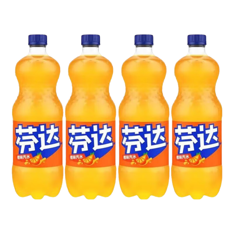 可口可乐汽水碳酸饮料 大瓶装可乐雪碧芬达任选 家庭聚会装  芬达1L*2瓶*2