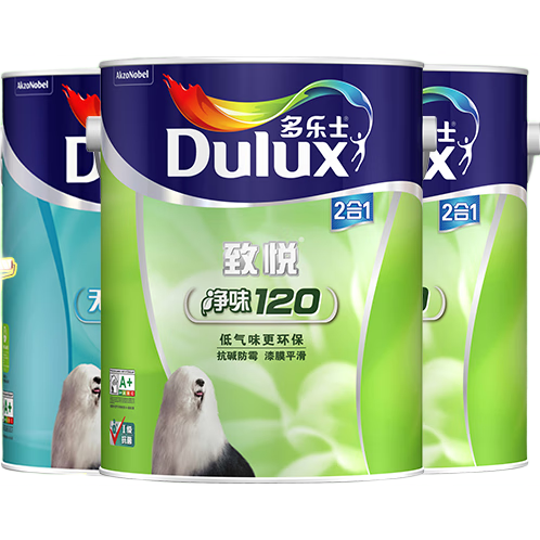 多樂士（Dulux）乳膠漆致悅凈味120高遮防潮墻面漆二合一內(nèi)墻涂料 A991S 【抗堿防霉】15L白漆套裝-可調(diào)色