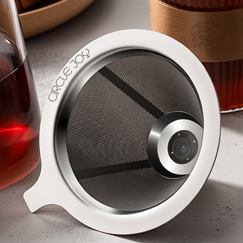 圓樂(lè )(circle joy)圓樂(lè )手沖咖啡濾網(wǎng)不銹鋼咖啡過(guò)濾器免濾紙超細咖啡濾杯 不銹鋼雙層濾網(wǎng)(800目)