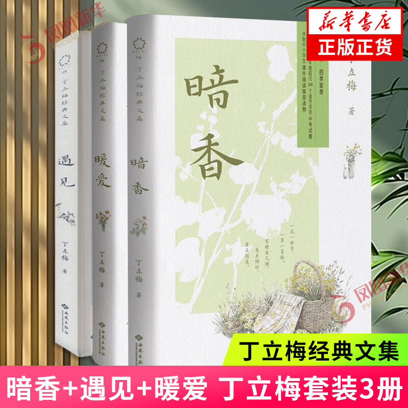 丁立梅散文集初中 十年散文自选集 丁立梅作品集精选集自选 风会记得一朵花的香 有美一朵向晚生香花未央人未老愿全世界的花等 暗香+暖爱+遇见全套3册【定价119.4】
